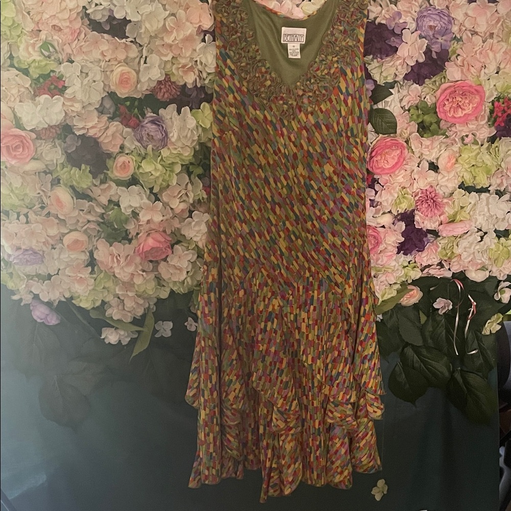 Bethany Mota Multicolor Patterned Mini Dress